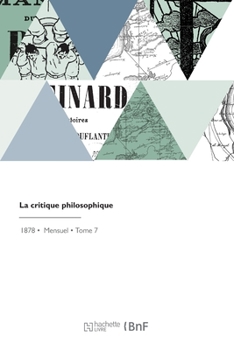 Paperback La critique philosophique [French] Book