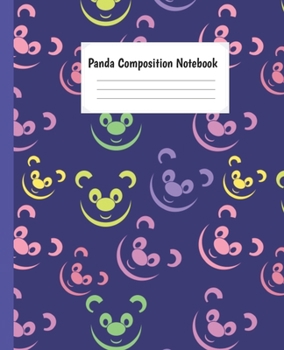 Paperback Panda Composition Notebook: Cute Paperback Wide Ruled Notebook lined Journal For Teens Students Girls And Teachers .... For Writing And Taking Not Book