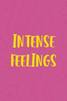 Paperback Intense Feelings: All Purpose 6x9 Blank Lined Notebook Journal Way Better Than A Card Trendy Unique Gift Pink Texture Vaporwave Book