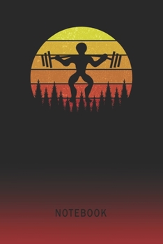 Paperback Notebook: Powerlifting Blank Wide Ruled Lined Paper Notepad - Writing Pad Journal - Assignments Taking Class Notes Homework Stud Book