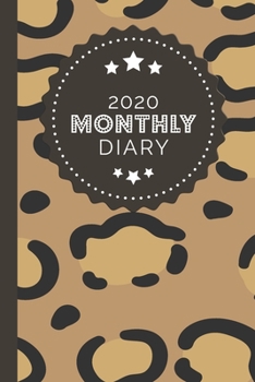 Paperback 2020 Monthly Diary: 1 Year, January to December, UK Schedule and Appointment Planner for Goal Setting and Reflection with a Cheetah Print Book