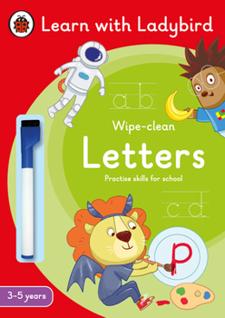Paperback Letters: A Learn with Ladybird Wipe-Clean Activity Book 3-5 years (Ladybird Readers) Book