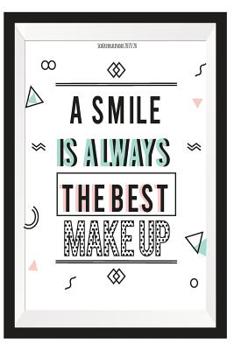 Paperback Sch?lerkalender 2019/20 A SMILE IS ALWAYS THE BEST MAKE UP: Schulplaner, Kalender, Planer, Semesterplaner f?r Ausbildung oder Studium 2019 2020 [German] Book