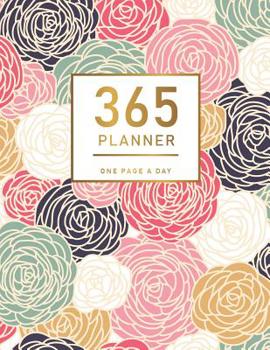 Paperback 365 Planner One Page A Day: Flower Cover 2020 Calendar Time Schedule Organizer for Daily Diary One Day Per Page 365 Days Appointment Book 7.00am - Book