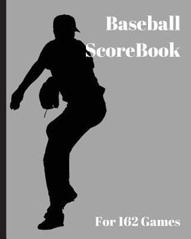 Paperback Baseball ScoreBook: 162 games, 8in x 10in, Included most popular stats, Special have matchup Jiugingge Book