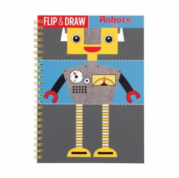 Toy Mudpuppy Robots Flip and Draw Book