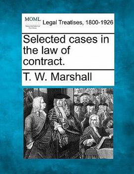 Paperback Selected Cases in the Law of Contract. Book