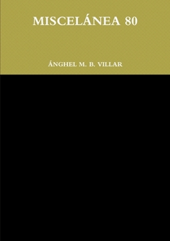 Paperback Miscelánea 80 [Spanish] Book