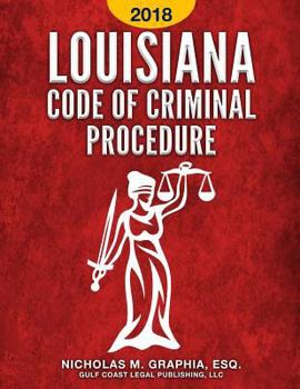 Paperback Louisiana Code of Criminal Procedure Book