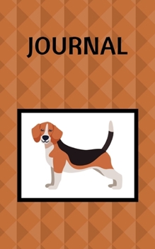 Paperback Journal: Beagle; 100 sheets/200 pages; 5" x 8" Book