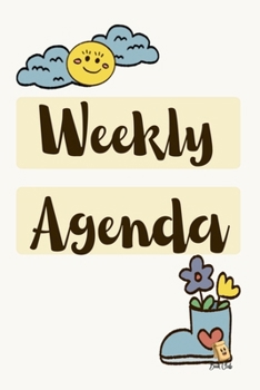 Paperback Weekly Agenda: Simple School Agenda for Students - 120 Pages - Large (6" x 9") Book