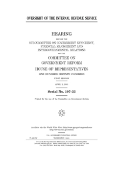 Oversight of the Internal Revenue Service