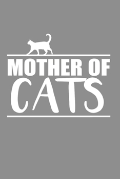 Notizbuch A5 (6X9zoll) Kariert 120 Seiten: Cute Mother of Cats Shirt Süß für Frau (German Edition)