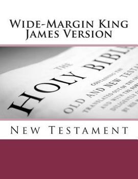 Paperback Wide-Margin King James Version: New Testament Book