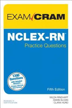 Paperback Nclex-RN Practice Questions Exam Cram Book