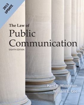 Paperback Law of Public Communication 2013 Update Book