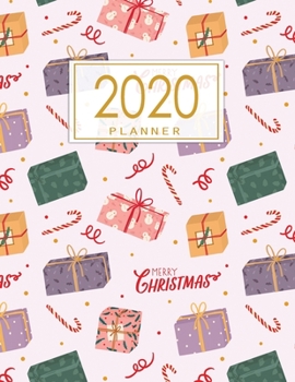 Paperback 2020 Planner: Weekly & Monthly Planner + Calendar Views - Christmas Planner Book