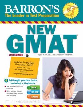 Paperback Barron's New GMAT [With CDROM] Book
