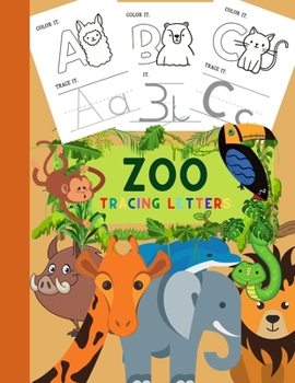 Paperback ZOO Letter Tracing: Beautiful Activity Book for Kids with ANIMALS Book
