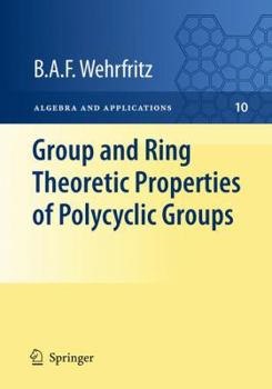 Hardcover Group and Ring Theoretic Properties of Polycyclic Groups Book
