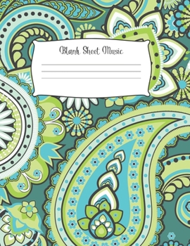 Blank Sheet Music Notebook Kids: Music Manuscript Paper / White Marble Blank Sheet Music / Notebook for Musicians  / Composition Books Gifts 100 Pages (8.5x11), perfect for learning