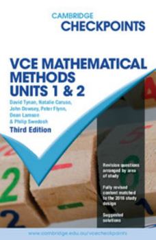 Paperback Cambridge Checkpoints Vce Mathematical Methods Units 1&2 Book