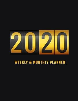 Paperback 2020 Planner Weekly and Monthly - 12 Months, Free Note and Vision Board Jan 1, 2020 to Dec 31: 2020 Weekly & Monthly Planner+ Vision Board + Calendar Book