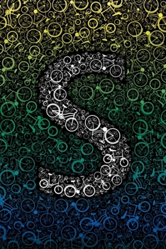 S: Letter S Initial Personalized Monogram Bike Notebook - Biker's Bicycle College Ruled Notebook, Writing Pad, Journal or