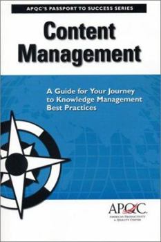 Paperback Content Management: A Guide for Your Journey to Knowledge Management Best Practices Book