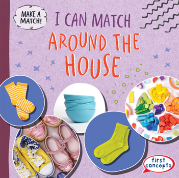 Paperback I Can Match Around the House Book