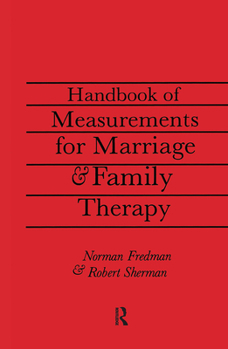 Hardcover Handbook of Measurements for Marriage and Family Therapy Book
