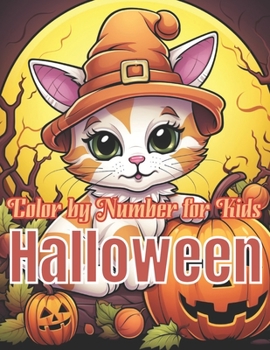 Paperback Halloween Color by Number for Kids Book