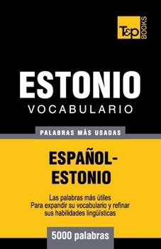 Paperback Vocabulario español-estonio - 5000 palabras más usadas [Spanish] Book