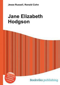 Paperback Jane Elizabeth Hodgson Book