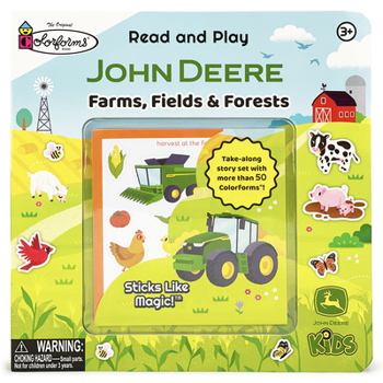 Board book John Deere Kids Farms, Fields & Forests (Colorforms) Book