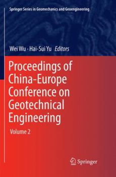 Paperback Proceedings of China-Europe Conference on Geotechnical Engineering: Volume 2 Book