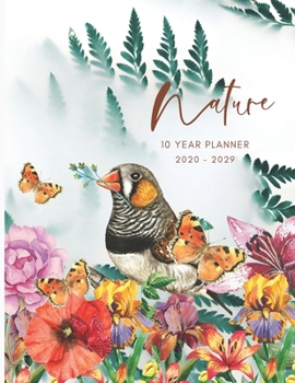 2020-2029 10 Ten Year Planner Monthly Calendar Nature Goals Agenda Schedule Organizer: 120 Months Calendar; Appointment Diary Journal With Address ... Notes, Julian Dates & Inspirational Quotes