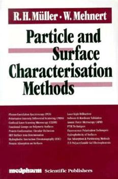 Hardcover Particle and Surface Characterisation Methods Book