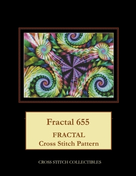Paperback Fractal 655: Fractal Cross Stitch Pattern [Large Print] Book