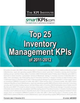 Paperback Top 25 Inventory Management KPIs of 2011-2012 Book