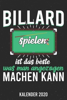 Paperback Kalender 2020: Billard A5 Kalender Planer f?r ein erfolgreiches Jahr - 110 Seiten [German] Book