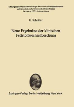 Paperback Neue Ergebnisse Der Klinischen Fettstoffwechselforschung [German] Book