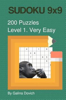 Paperback SUDOKU 9x9 200 Puzzles: Level 1. Very Easy Book