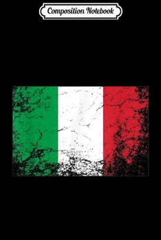 Composition Notebook: Italian Italia Heart Flag Italy Italiano Family Heritage  Journal/Notebook Blank Lined Ruled 6x9 100 Pages
