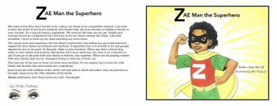 Paperback Zae Man The Superhero Book