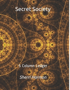 Paperback Secret Society: 5 Column Ledger Book
