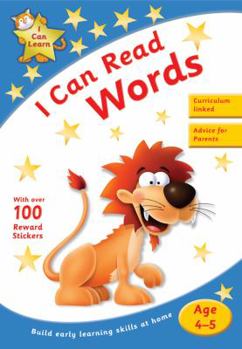 Paperback I Can Read Words (I Can Learn) Book
