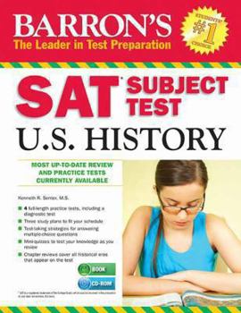 Paperback Barron's SAT Subject Test in U.S. History with CD-ROM Book