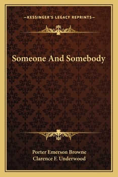 Paperback Someone And Somebody Book