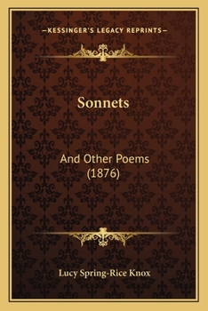 Paperback Sonnets: And Other Poems (1876) Book